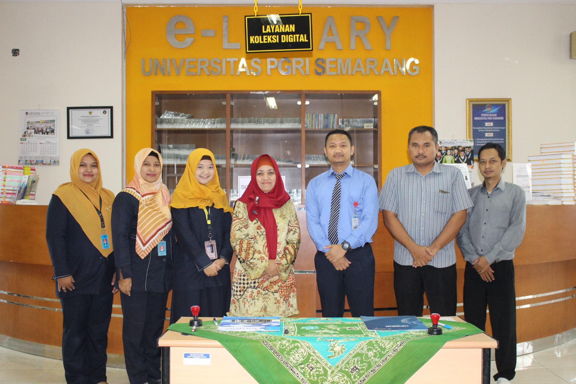 Perpustakaan Universitas PGRI Semarang menjalin MoU dengan Perpustakaan Universitas Muhammadiyah Semarang