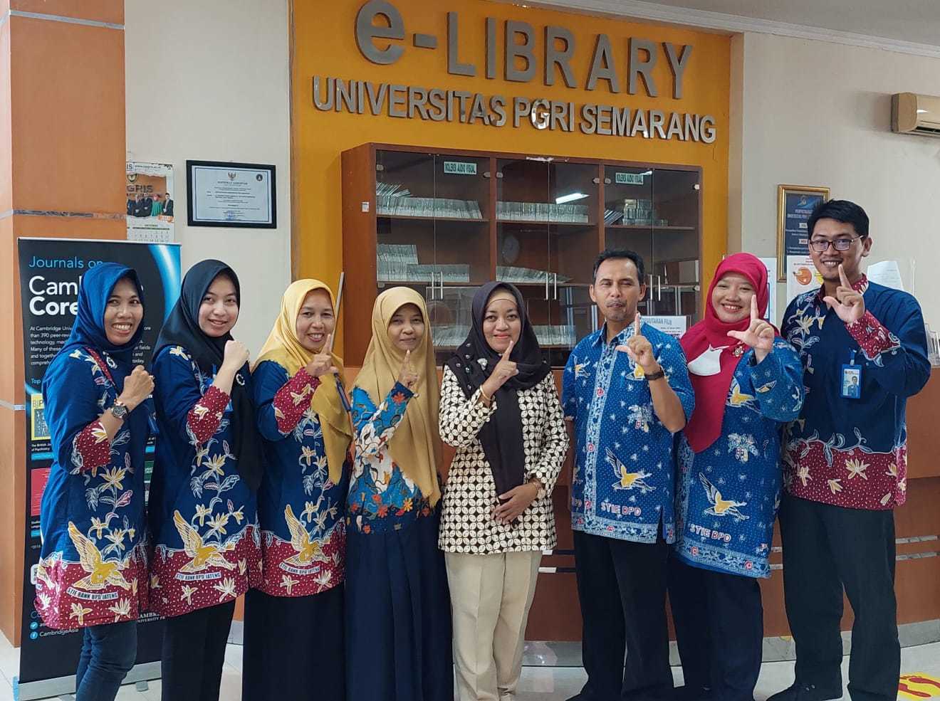 Perpustakaan UPGRIS Terima Studi Banding dari STIE Bank Jateng Semarang